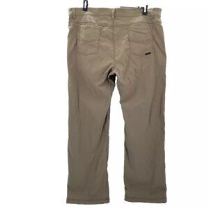 Prana Breathe Men's Slim Fit Nylon Beige Hiking Outdoor Pants 40 x32
